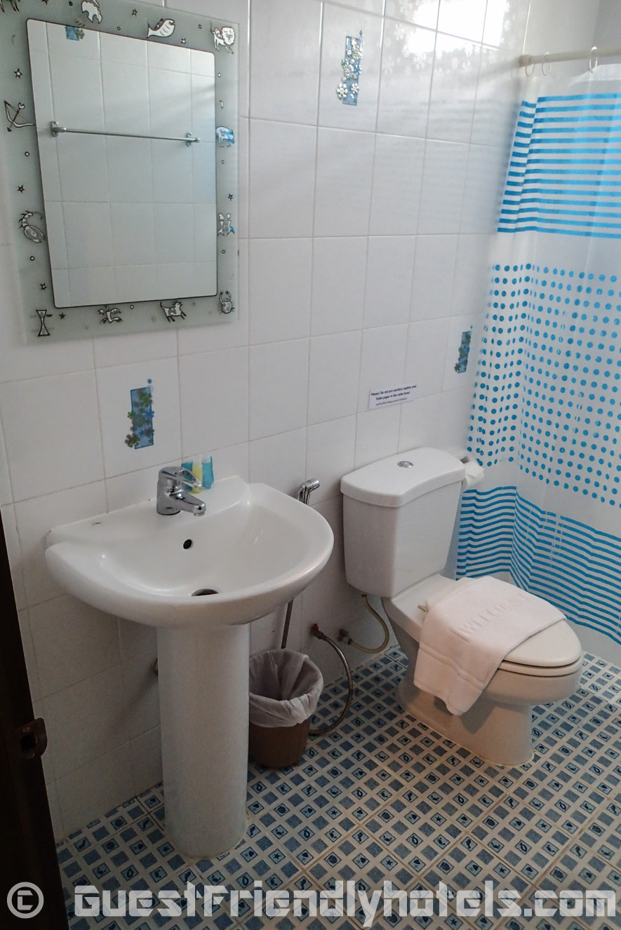 Bathroom is a wet room in @ White Patong Hotel in Phuket