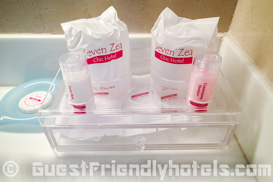 Complimentary toiletries set at Seven Zea Chic Hotel
