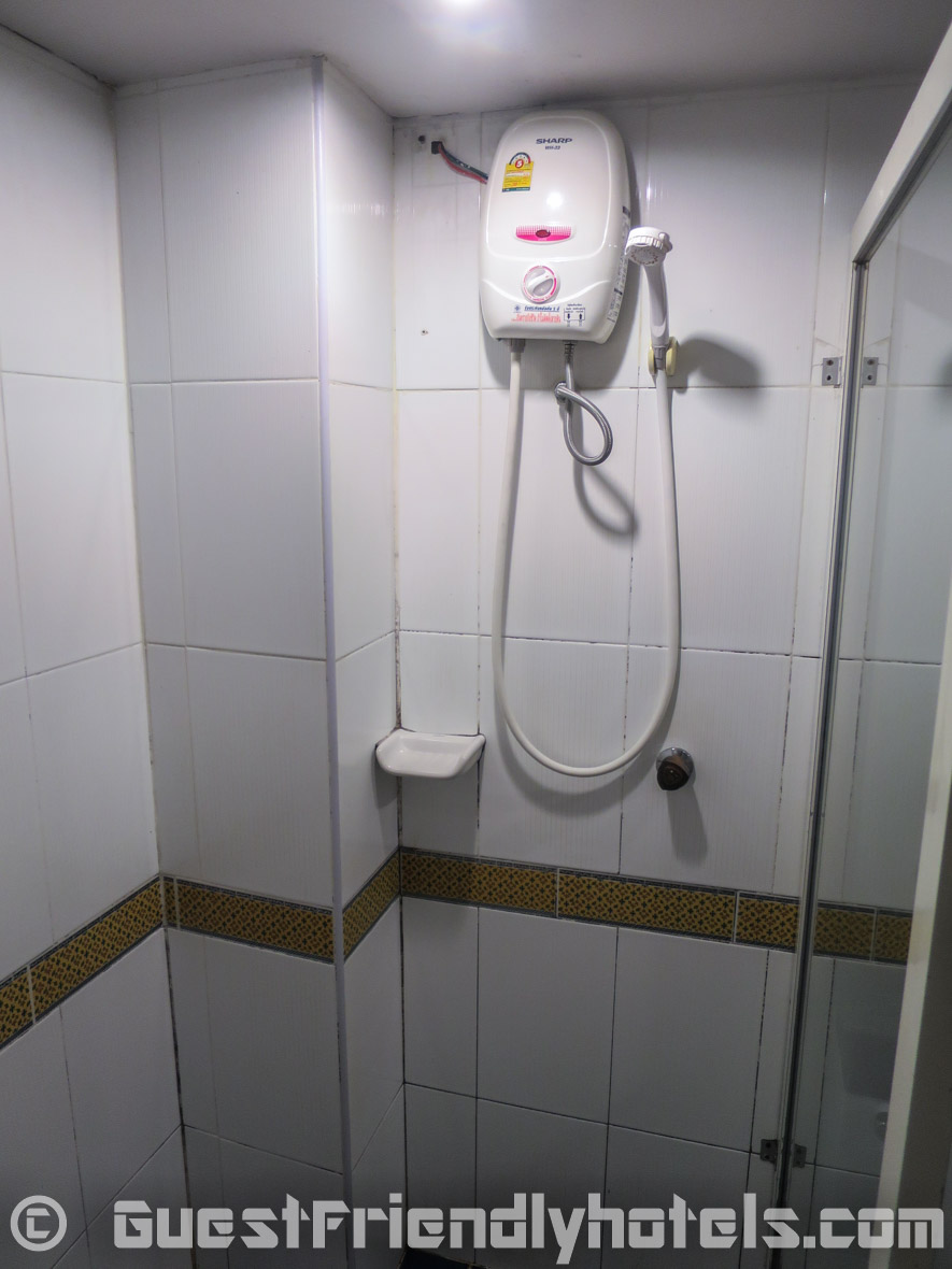 Enclosed bathroom shower in Royal Ivory Nana Hotel