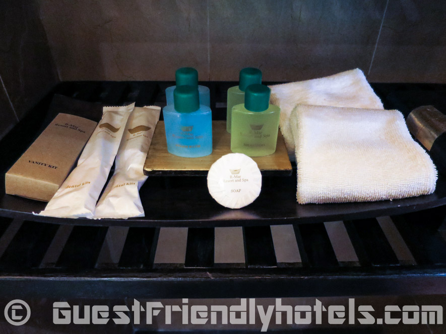 Free toiletries set in R Mar Resort and Spa