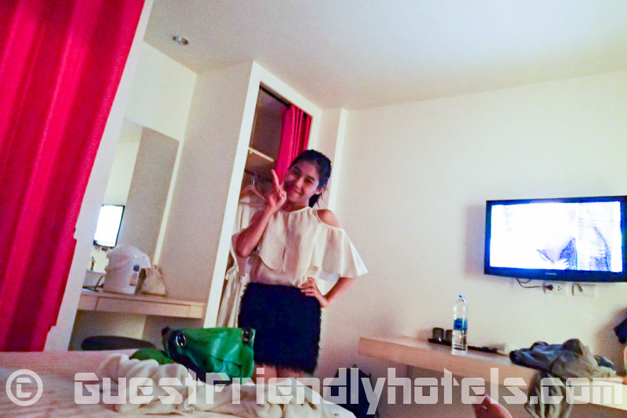 Street freelancer from Bangla road back in my room at Acca Patong guest friendly hotel