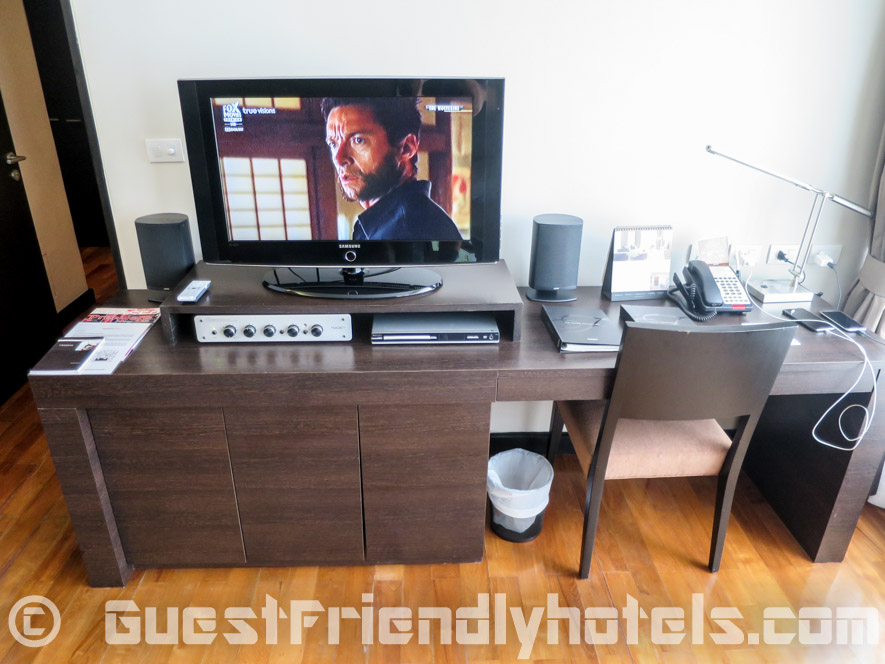 TV in the living room with DVD and home cinema in Fraser Suites Sukhumvit