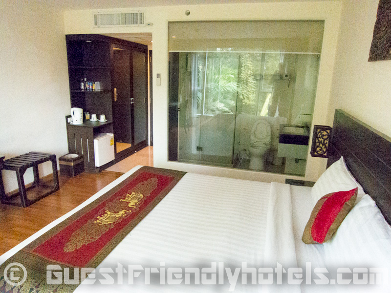 The bed inBoss Suites Nana in Bangkok