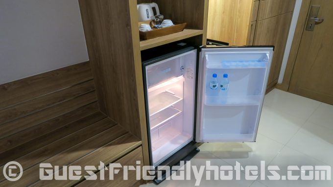 Big apartment size fridge in rooms