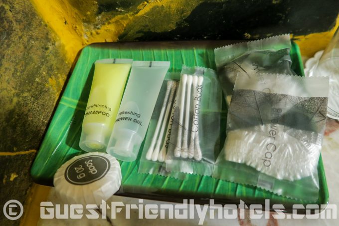 Toiletries offered