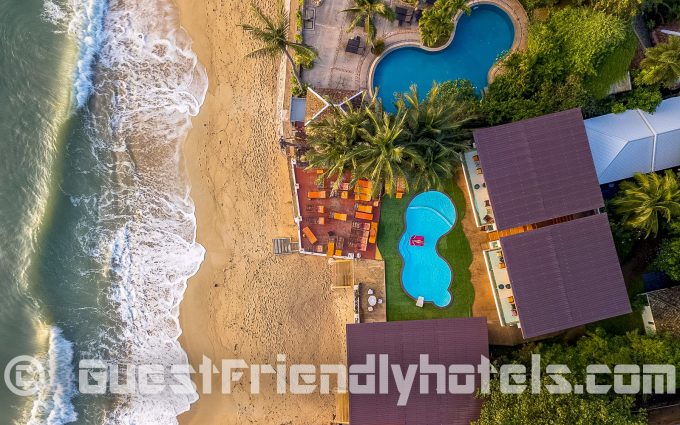 Aerial shot of Samui Beach Resort
