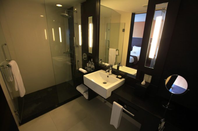 Bathroom of the 1 & 2 bedroom suites