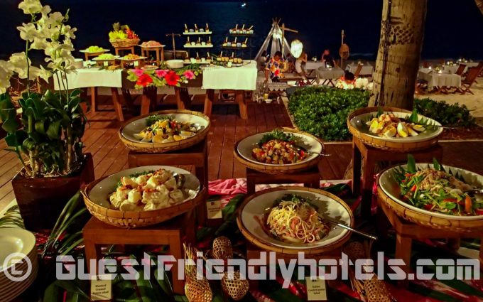 Buffet spread served for diner 