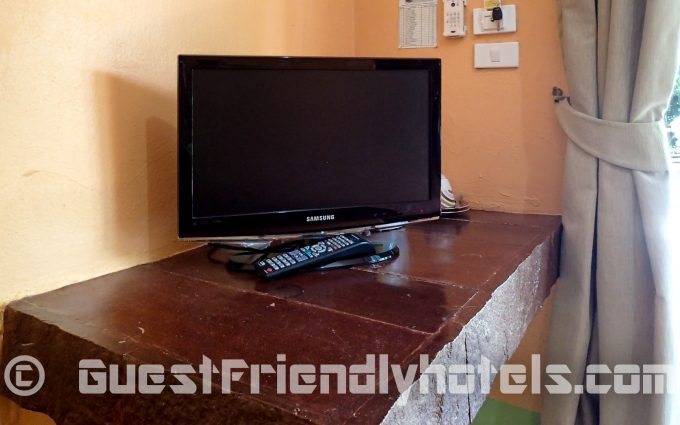 Bungalows are equipped with small Flat screen TV