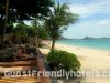 View of Lamai beach from loungers