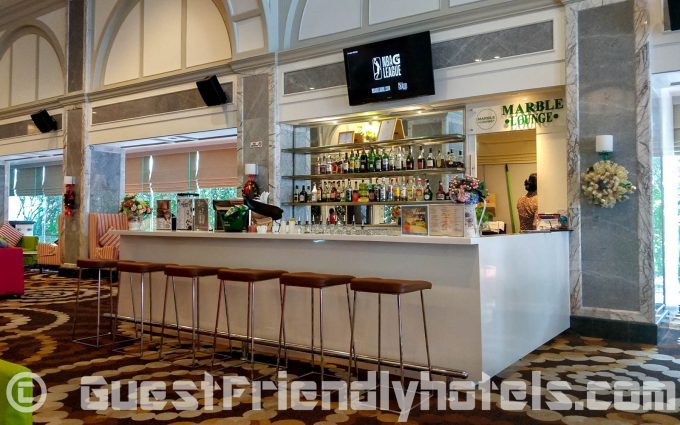 Bar area in lobby